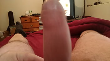 Adding my cum on her breasts