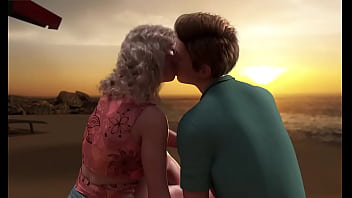 Love sex over the sand