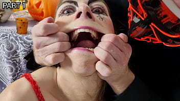 Wet pissing anal o ween orgy slutty witch alice maze ass & mouth destroyed and pissed in mouth by freaks studs part 1