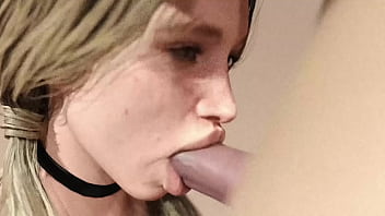 Big white dick blowjob blond girl