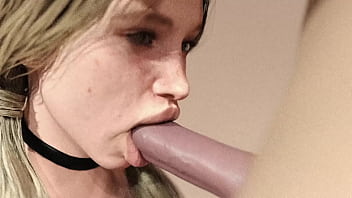 Big white dick blowjob blond girl