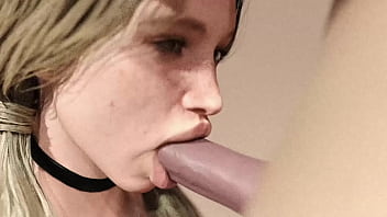 Big white dick blowjob blond girl