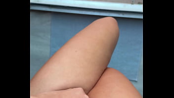 Peeing in my backyard in pov