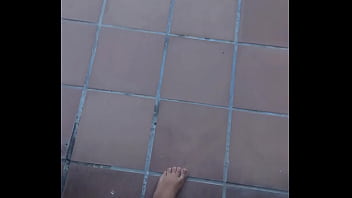 Peeing in my backyard in pov