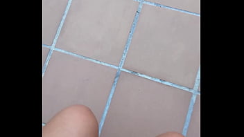 Peeing in my backyard in pov