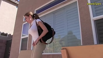 Women desperate to pee wetting her panties tight jeans Women desperate to pee wetting her panties tight jeans