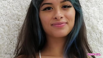 Amazing teen has pretty face