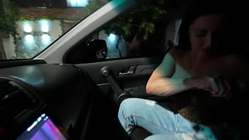 Luiza marcato ass obliteration in a car