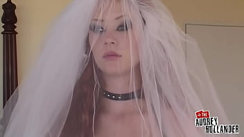 Audrey gags on otto’s dick before anal vows at altar