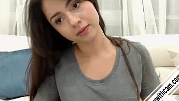 Cute girl spanks her ass before the webcam full vids playwithcam