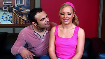 Blonde slutty ally kay make a blowjob and fuck