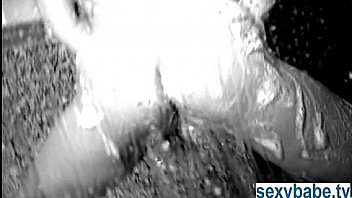 Hot babe soaps up her incredible body