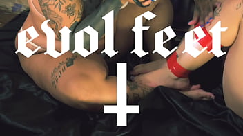 Soles exposed for bastinado