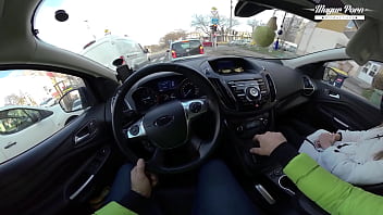 Lili charmelle a car stop for fuck and creampie