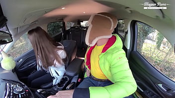 Lili charmelle a car stop for fuck and creampie