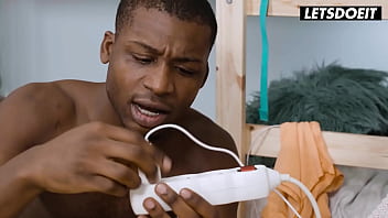 Horny backpacker fucked by bbc roommate in her ass