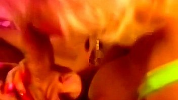 Blonde licks tip big cock