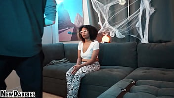 Casting Shy Black Teen Amateur Gets Face Fuck & Blowjob thumbnail