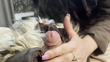 I received a jacket from my impotent husband and decided to try it on with his friend preview