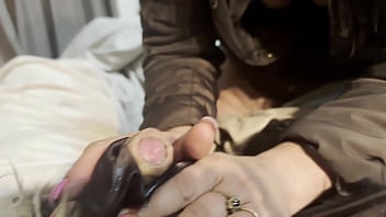 I received a jacket from my impotent husband and decided to try it on with his friend preview