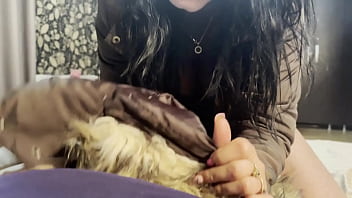 I received a jacket from my impotent husband and decided to try it on with his friend preview