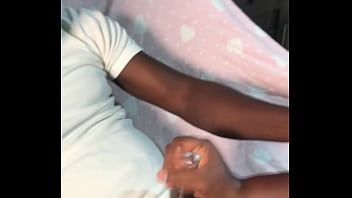 Bbc cock gets a sloppy handjob