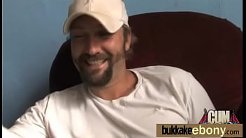 Ebony babe in group sex hardcore action 25