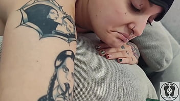 Horny boy in couple routine ignore fetish sleepy girlfriend