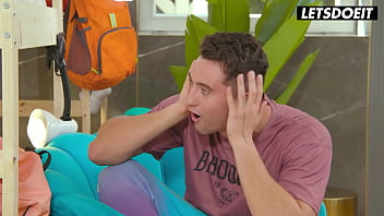 Rika fane gets stuck but luckily her stepbrother is there letsdoeit