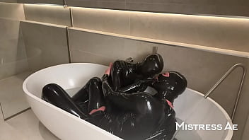 Baptized in the latex bath behind the scenes moments including piss