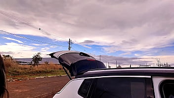 Just a little bit of the interview and the slutty stuff we do outdoors on the side of the road i fucked the hottie's ass and came inside full on and red vagninho e luna oliveira