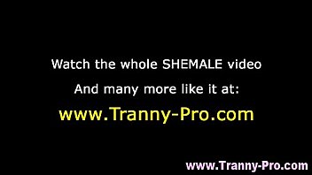 Tranny shemale fuck and facial
