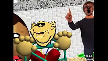 El calvo de baldis con sus amigos con música de fondo xd