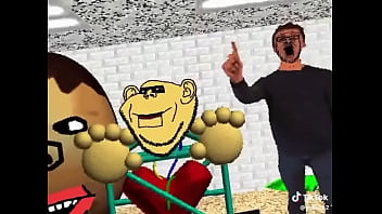 El calvo de baldis con sus amigos con música de fondo xd