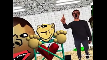 El calvo de baldis con sus amigos con música de fondo xd