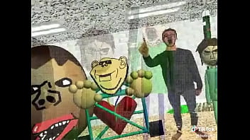 El calvo de baldis con sus amigos con música de fondo xd