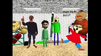 El calvo de baldis con sus amigos con música de fondo xd