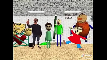 El calvo de baldis con sus amigos con música de fondo xd