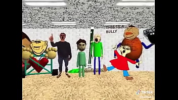 El calvo de baldis con sus amigos con música de fondo xd