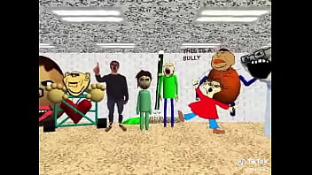 El calvo de baldis con sus amigos con música de fondo xd