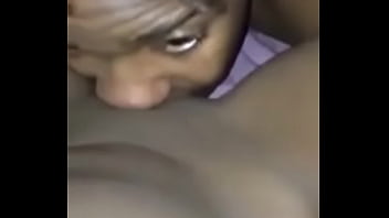 Horny guy eats pussy