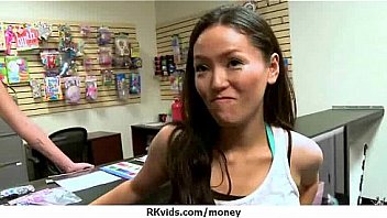 Tight teen fucks a man in front of the camera for cash 11