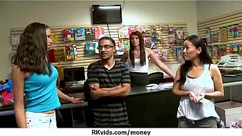 Tight teen fucks a man in front of the camera for cash 11