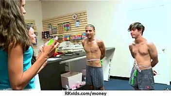 Tight teen fucks a man in front of the camera for cash 11