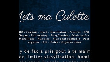 Met ma culotte 2 french hardcore audio femdom joi cei