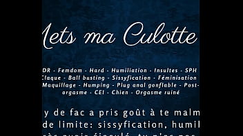 Met ma culotte 2 french hardcore audio femdom joi cei