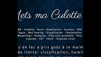 Met ma culotte 2 french hardcore audio femdom joi cei