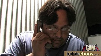 Big tit ebony does a blow bang 9