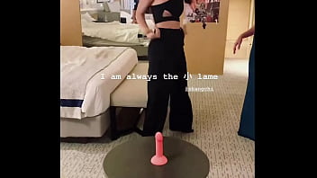 Sg melody sit wai yee practising on dildo before hen party