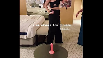 Sg melody sit wai yee practising on dildo before hen party